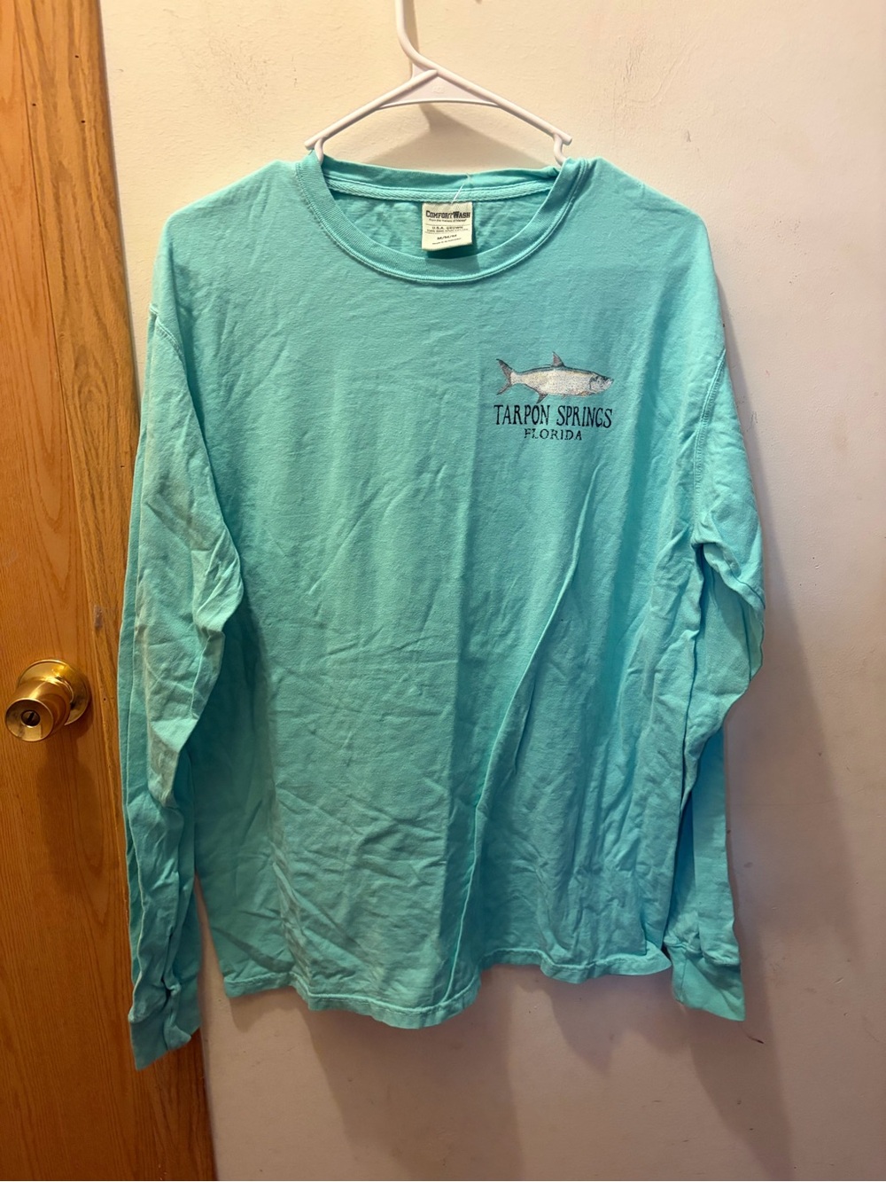 (M) comfort wash long sleeve T-shirt